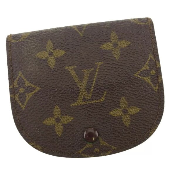 Louis Vuitton Handbags - Louis Vuitton Coin Case Monogram Beige Monogram Canvas Authentic Used T18750
